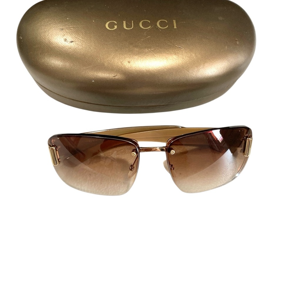 Gucci Brown Gradient Sunglasses - Picture 6 of 6